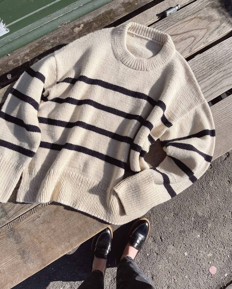 Opskrift PetiteKnit Marseille sweater (sælges kun ved tilkøb af garn)